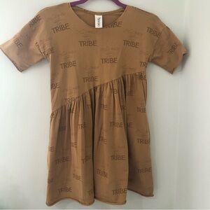 Kloo by Bosoo Girls Children Of The Tribe Dress Camel Color Size 8/9